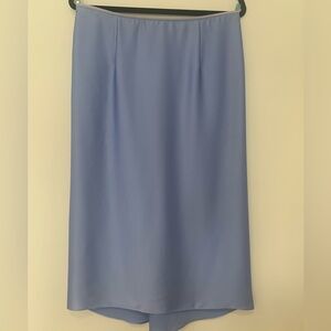 VINCE Blue Satin Skirt -Sz 10